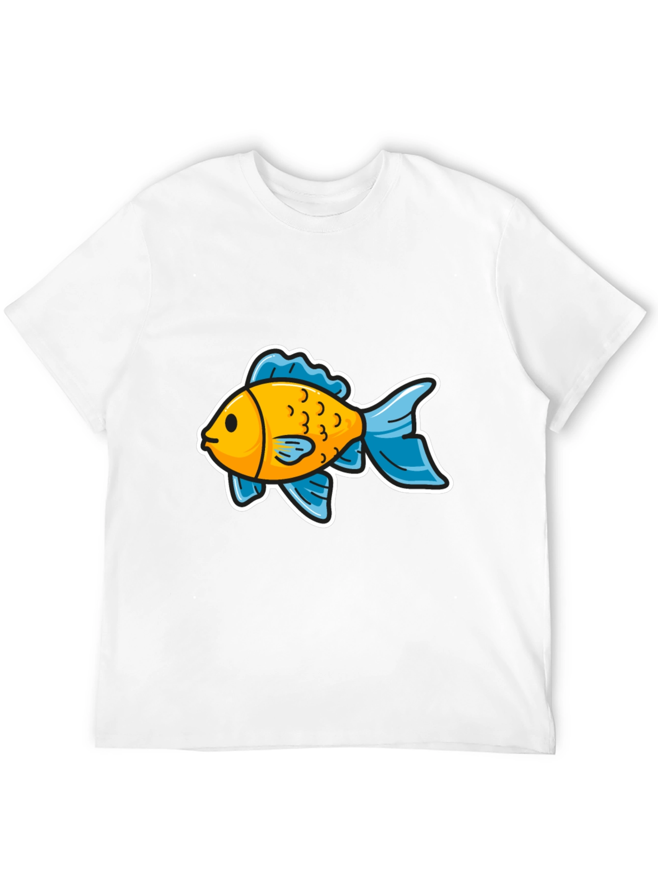 Goldfish Graphic Tee - Black Cotton Blend