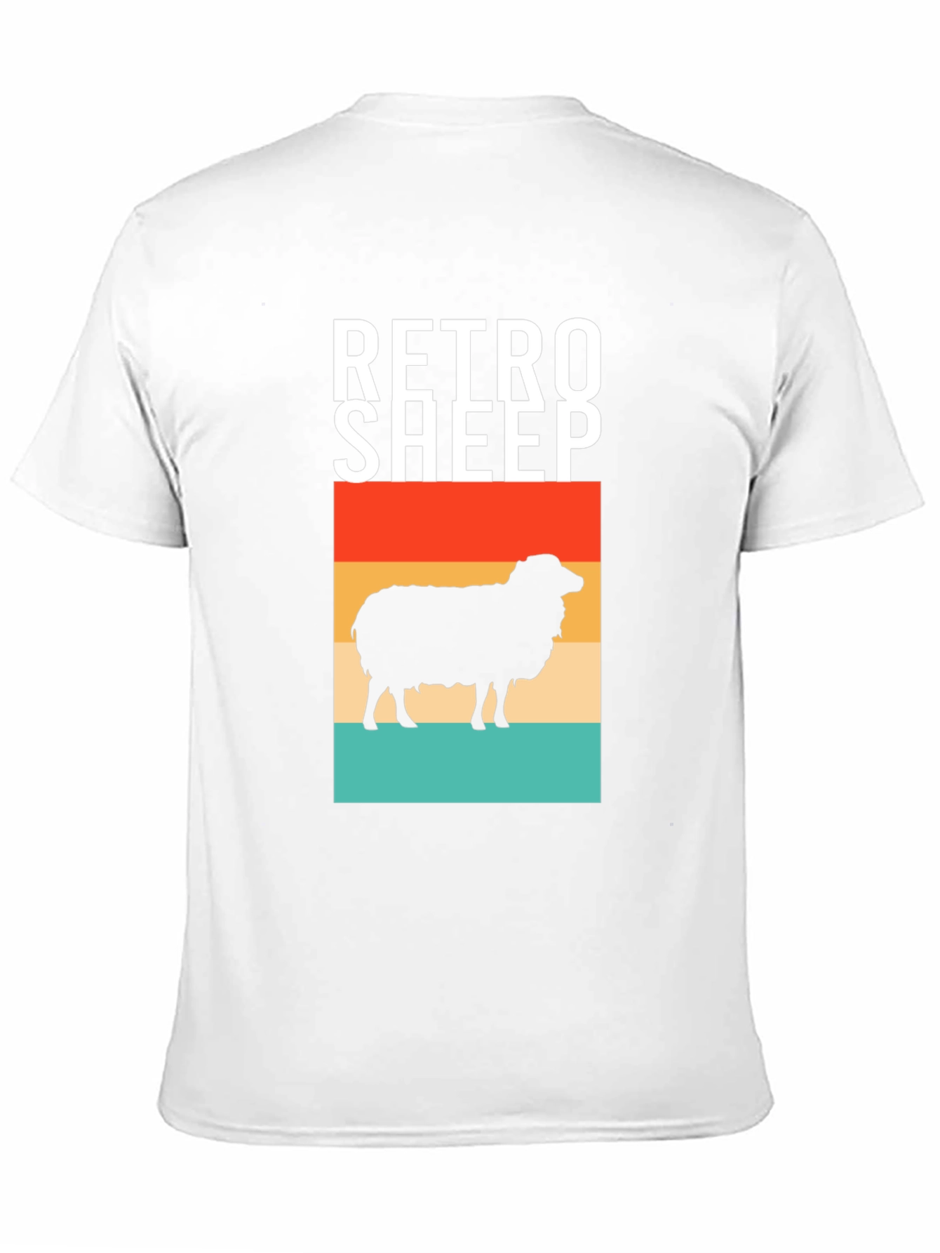 Retro Sheep Graphic Tee - Stylish Mens Black T-Shirt