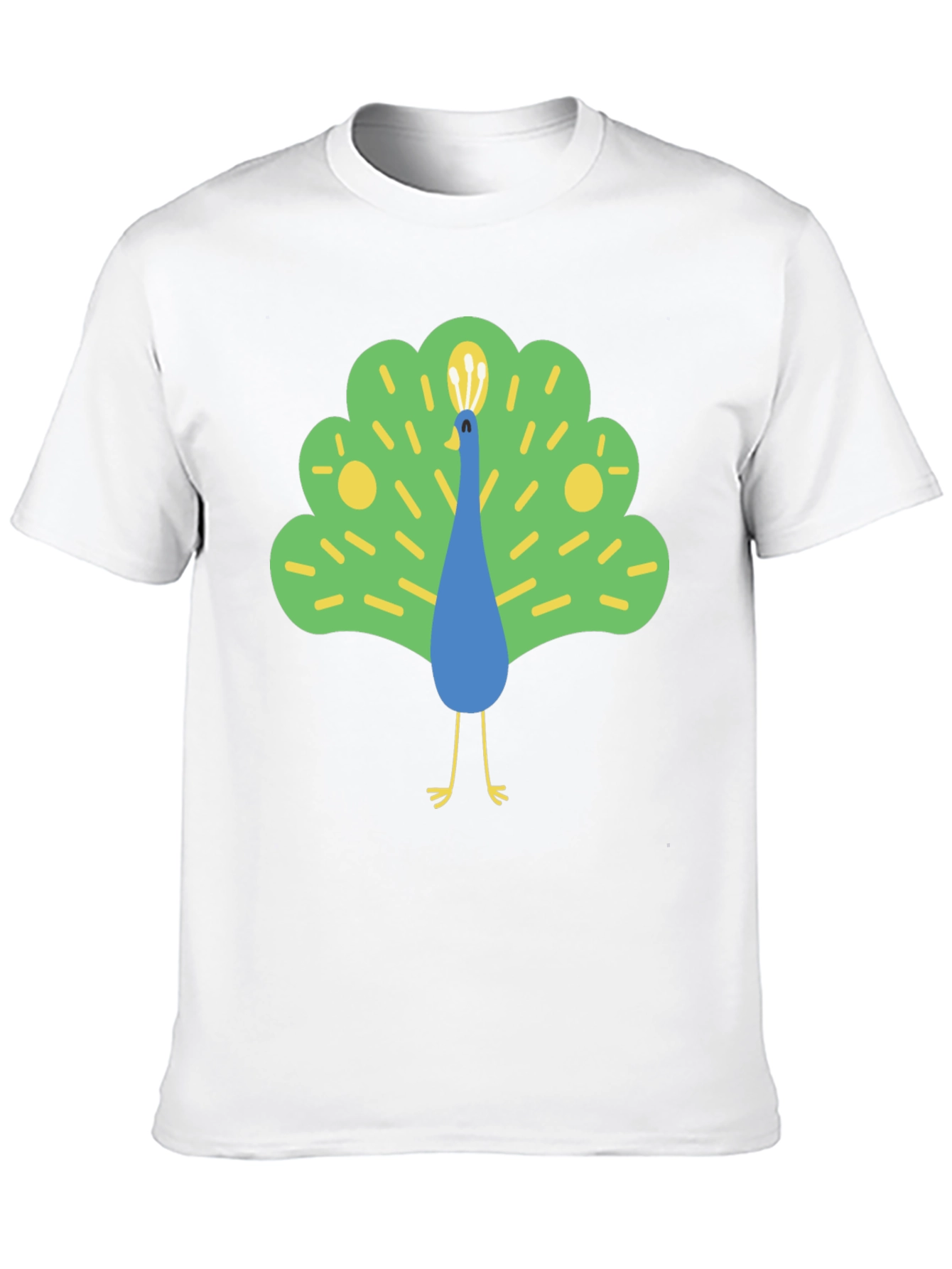Peacock Graphic Tee - Mens Black T-Shirt