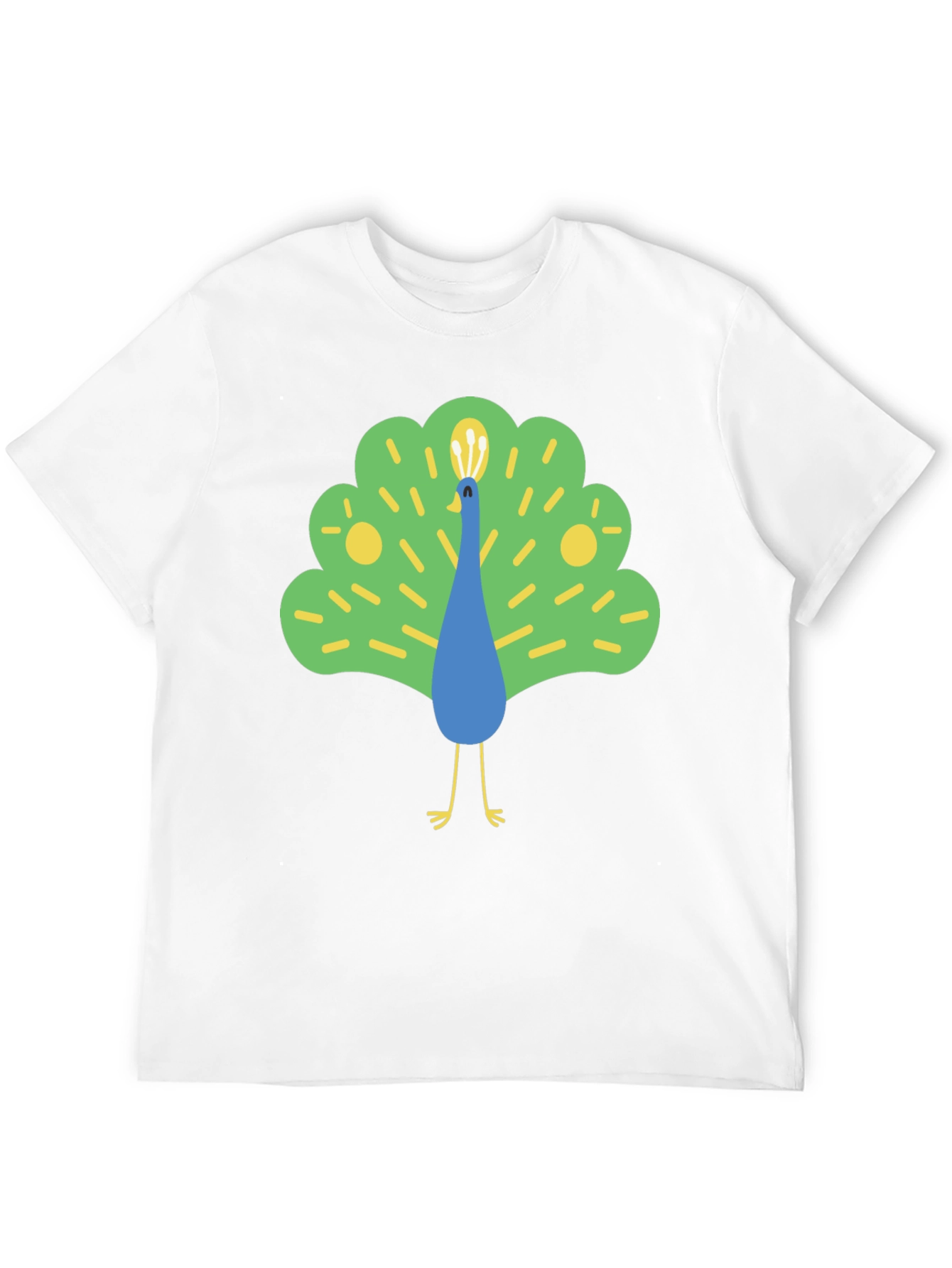Peacock Graphic Tee - Mens Black T-Shirt