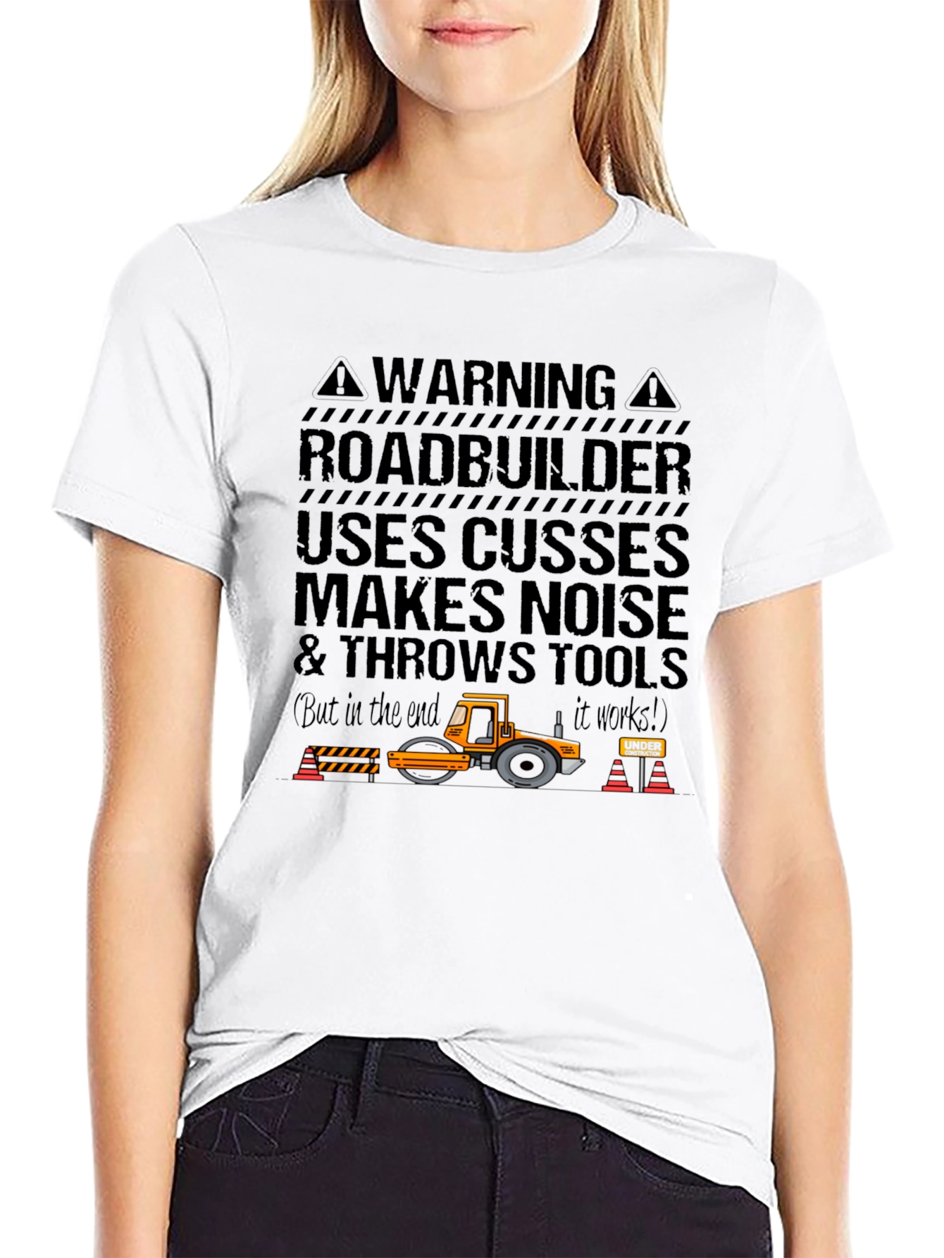 Roadbuilder T-Shirt - Funny Construction Worker Tee