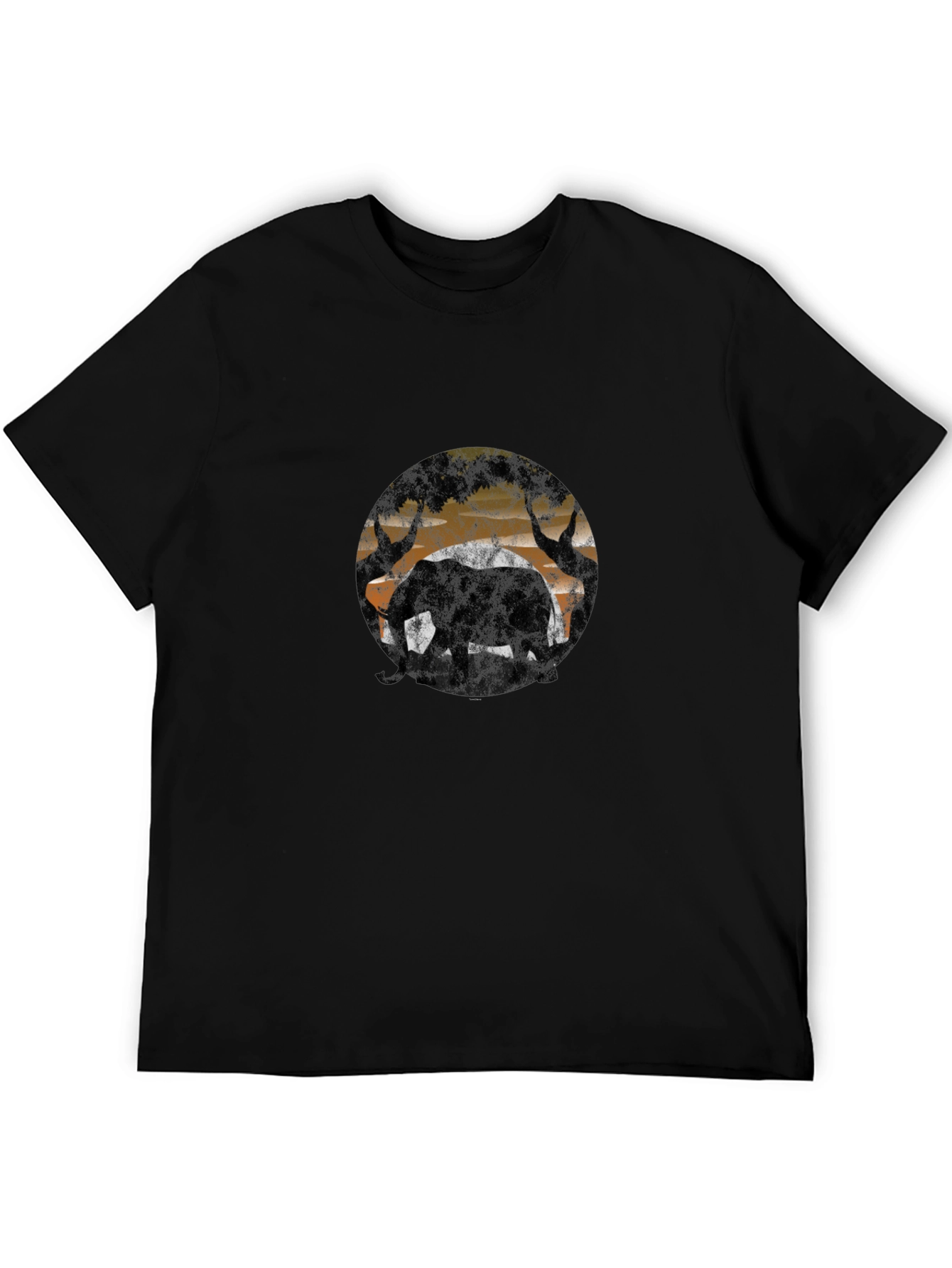 Elephant Silhouette T-Shirt - Wildlife Design