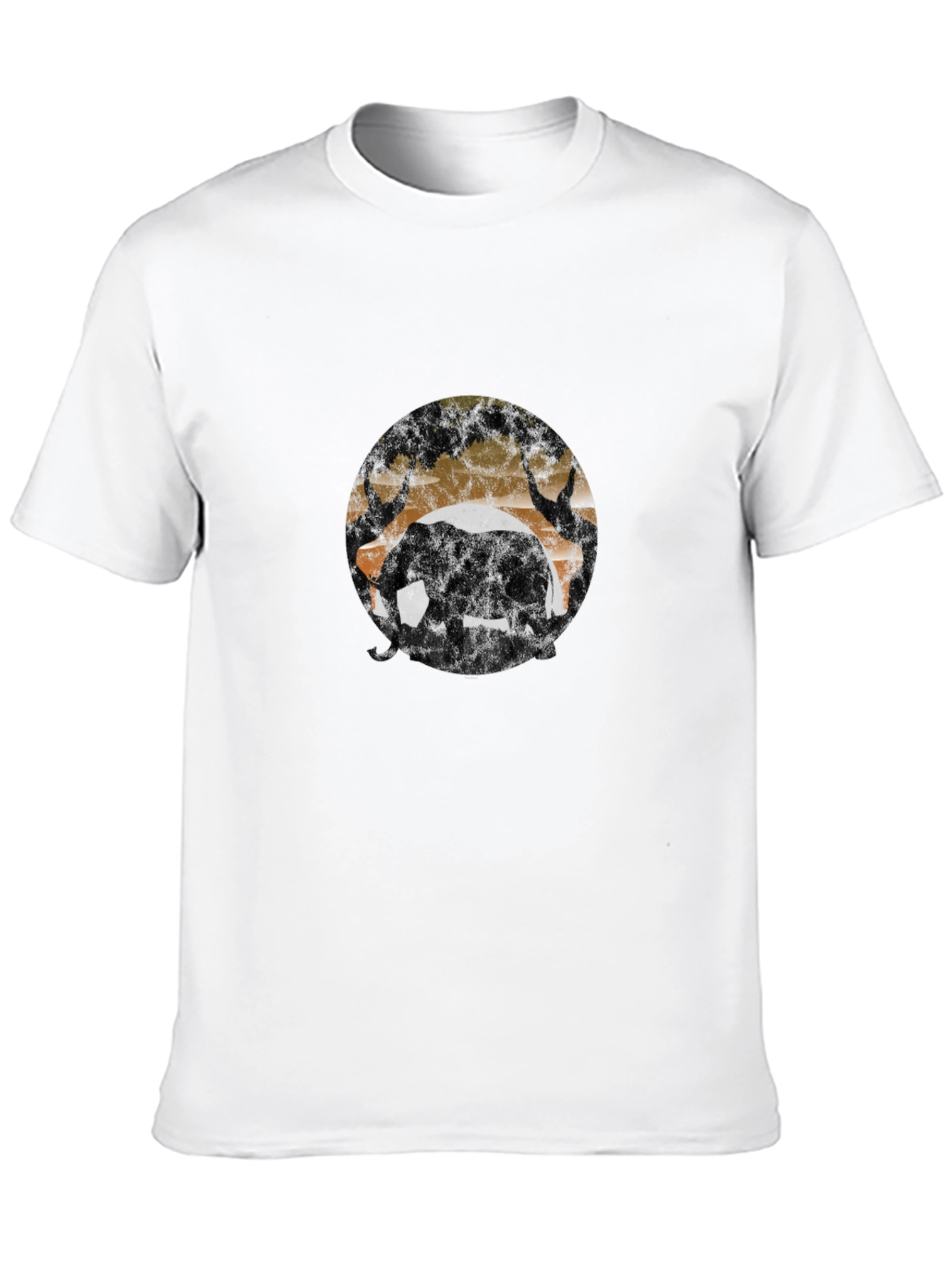Elephant Silhouette T-Shirt - Wildlife Design