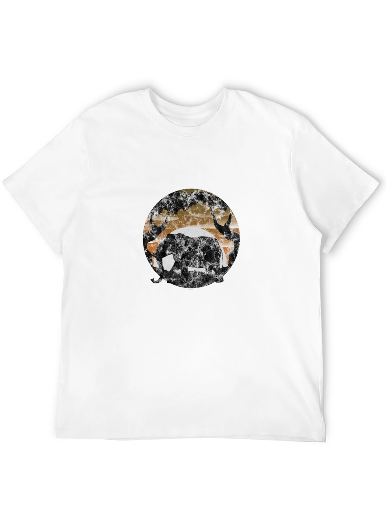 Elephant Silhouette T-Shirt - Wildlife Design