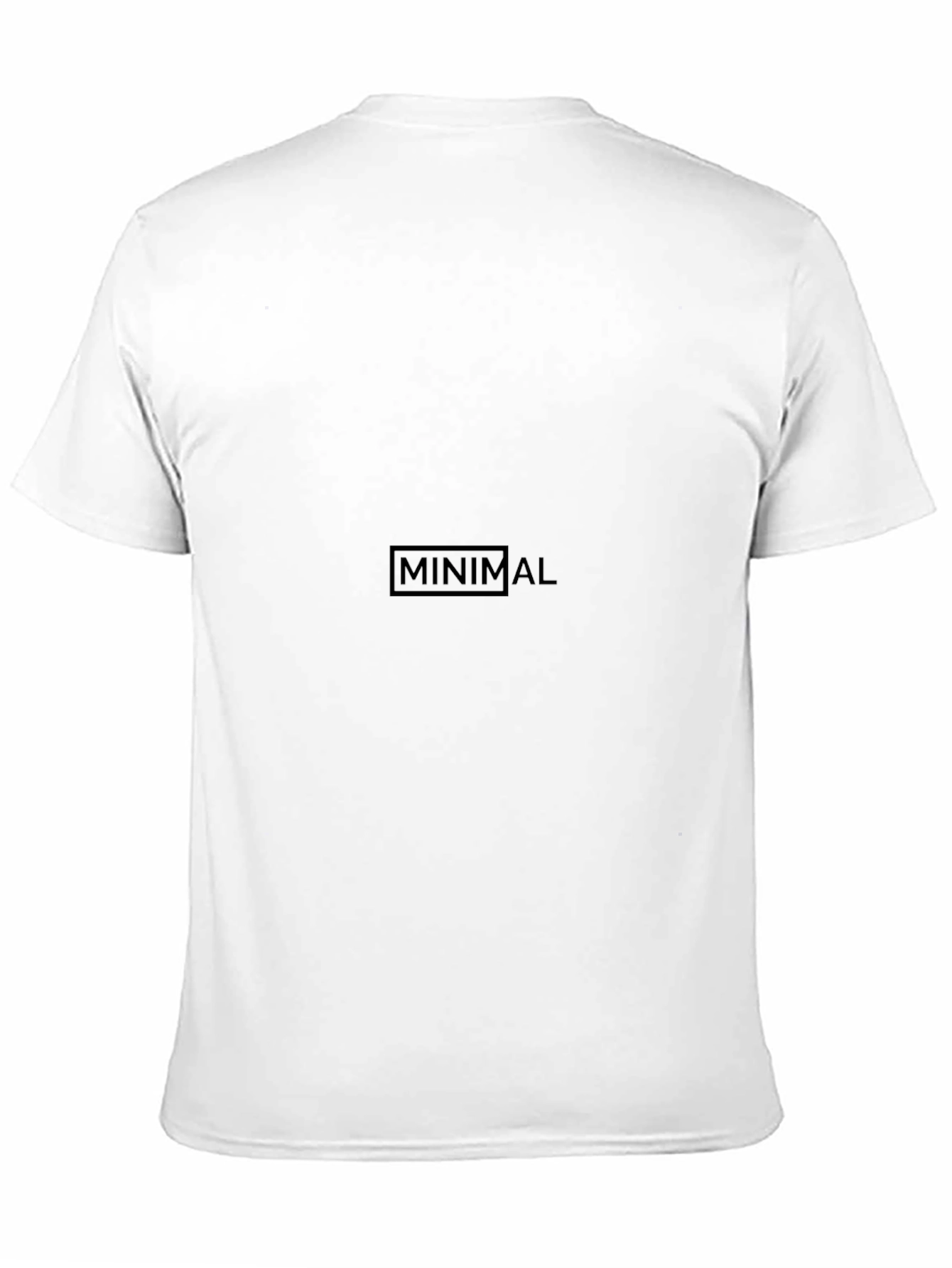 Mens Minimalist Black Crew Neck T-Shirt