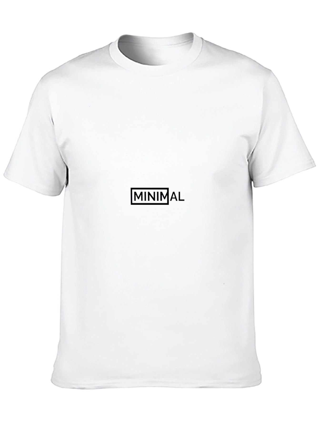Mens Minimalist Black Crew Neck T-Shirt