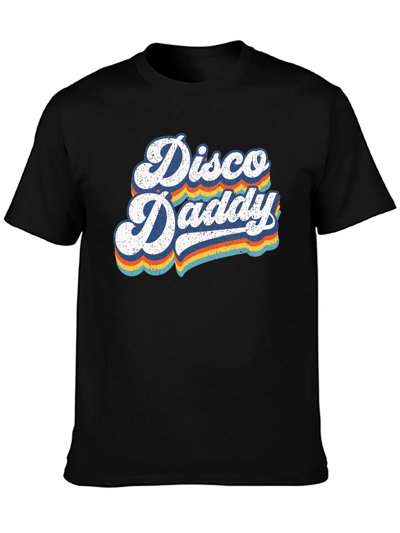 Disco Daddy Retro Graphic T-Shirt - Black