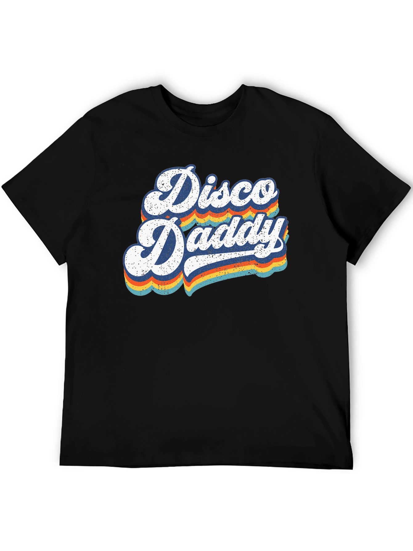 Disco Daddy Retro Graphic T-Shirt - Black