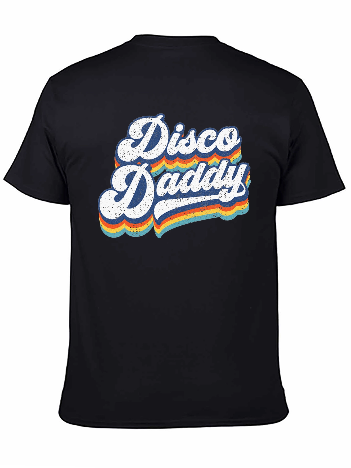 Disco Daddy Retro Graphic T-Shirt - Black