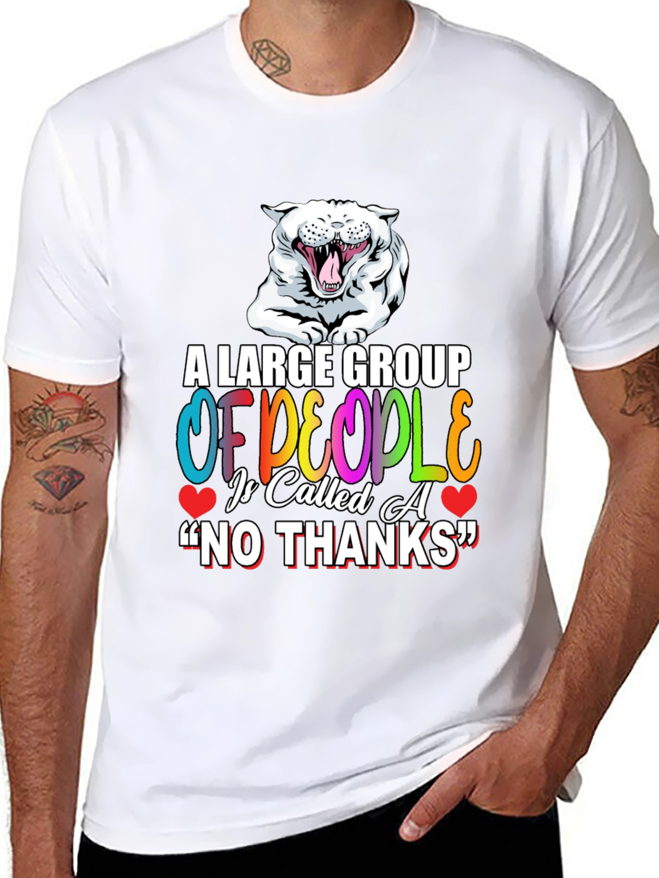 Funny No Thanks Graphic Tee