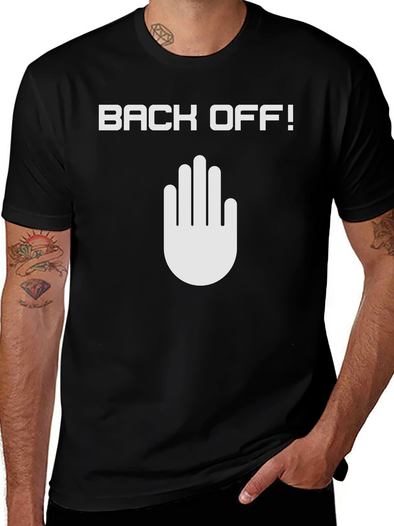 Back Off Graphic Tee - Cool & Casual