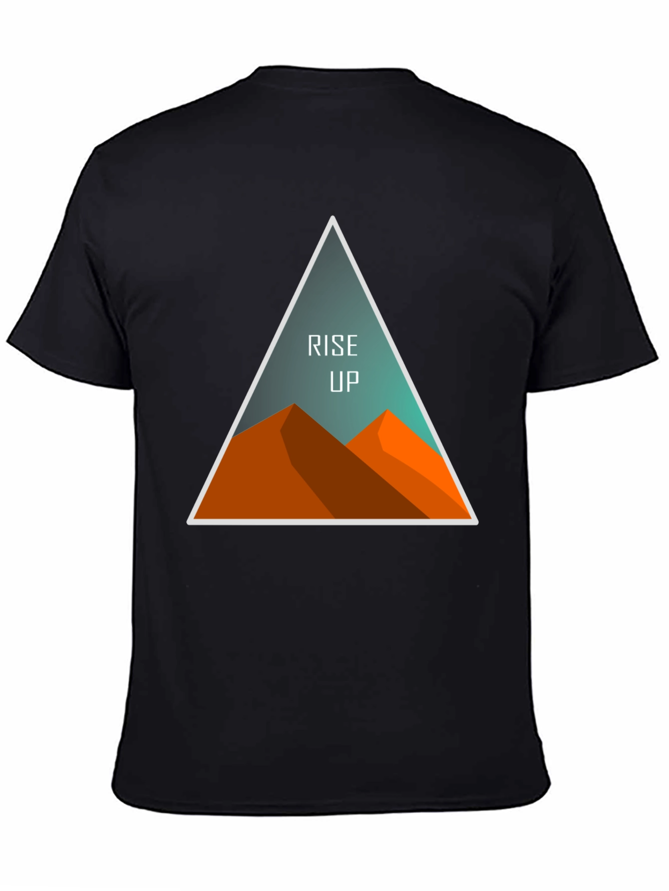 Rise Up Graphic Tee - Black Cotton Blend