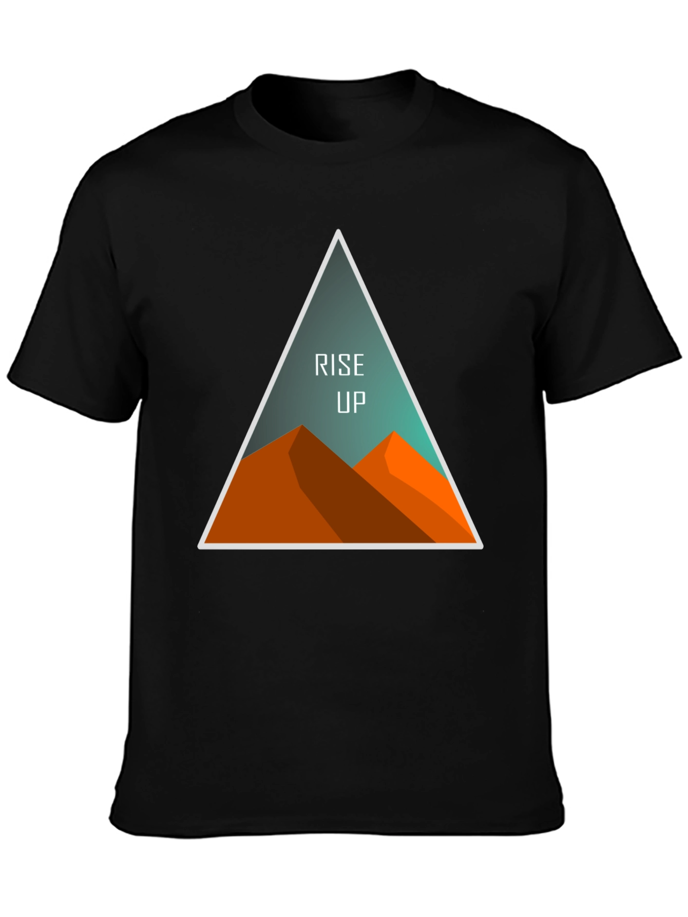 Rise Up Graphic Tee - Black Cotton Blend