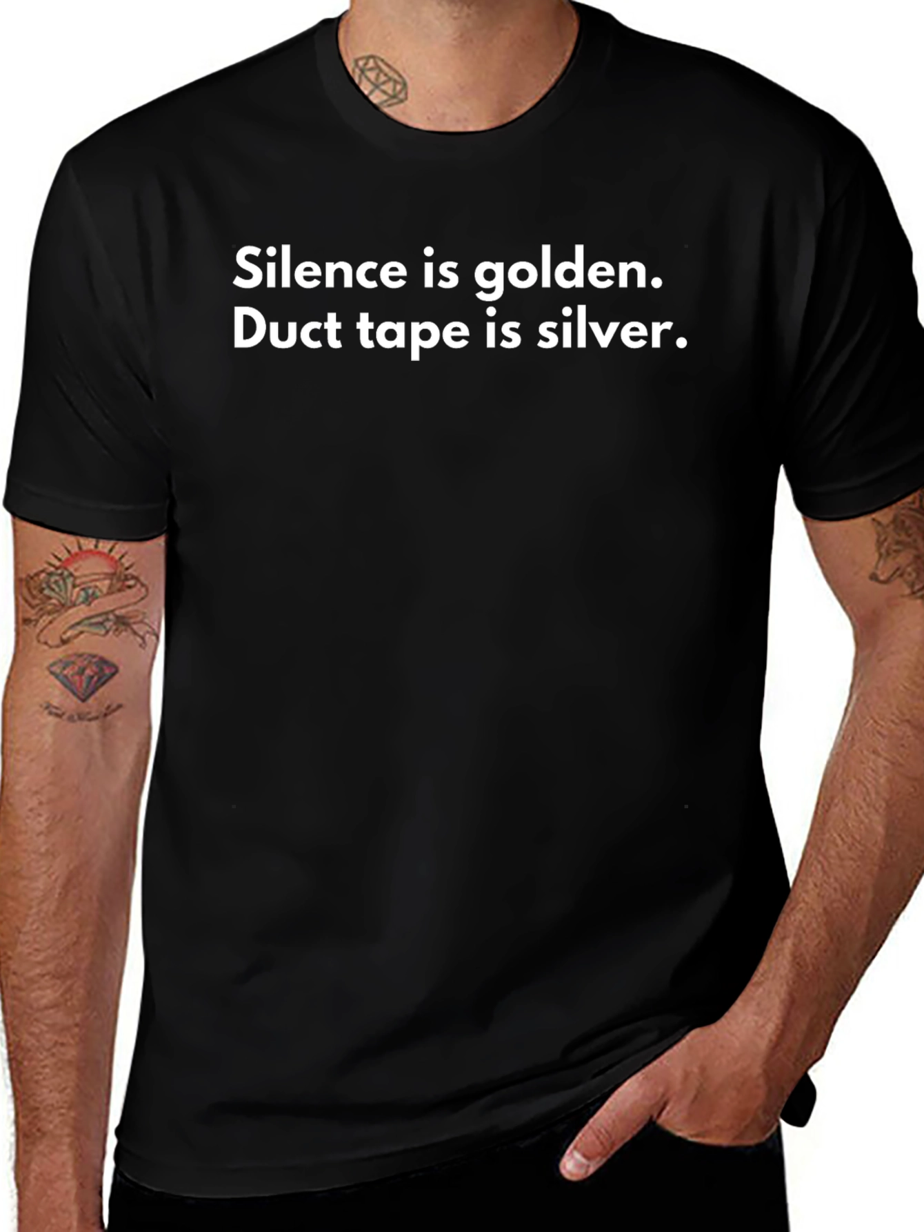 Silence is Golden Duct Tape is Silver Graphic Tee
