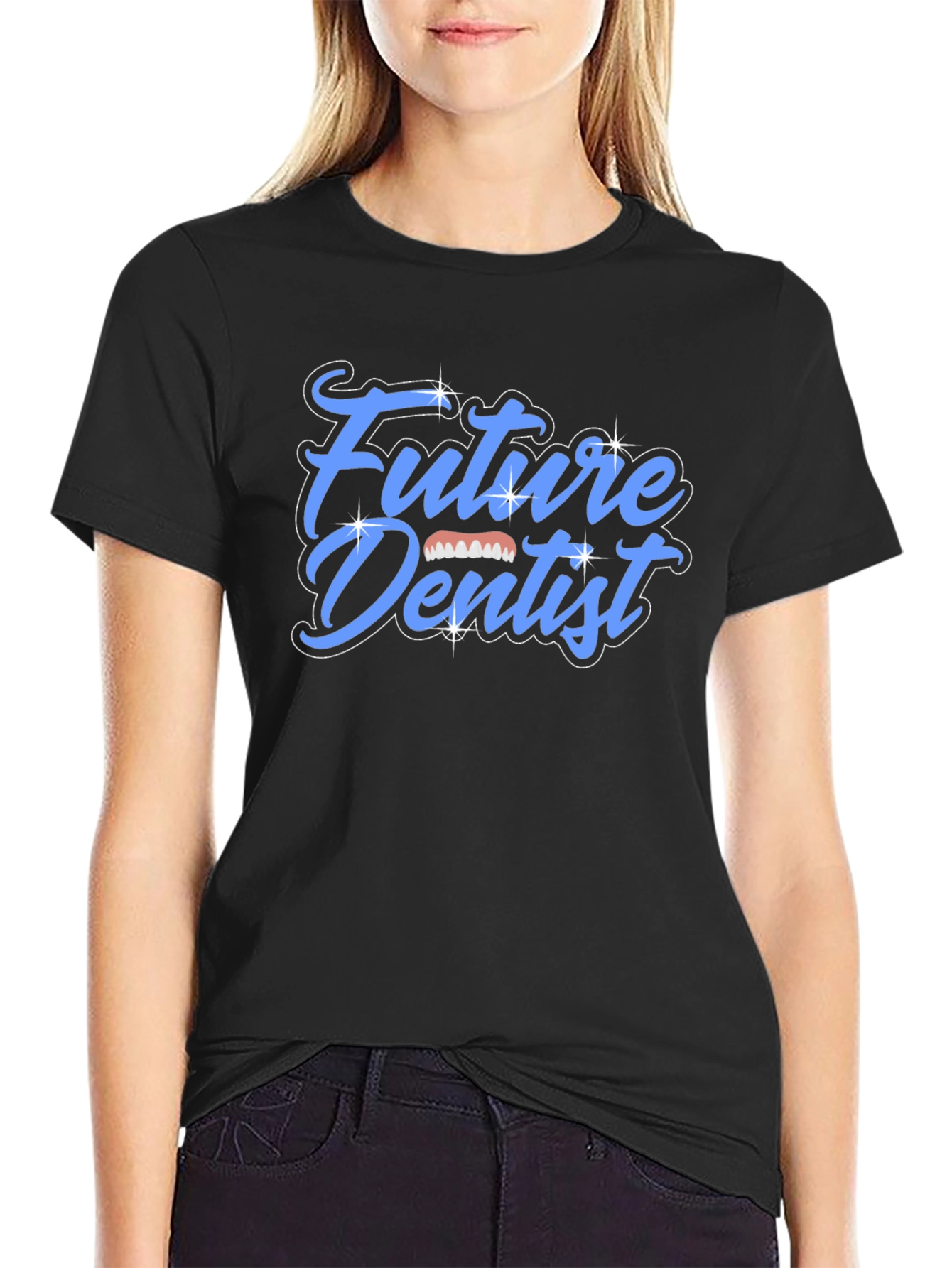 Future Dentist Graphic Tee - Black