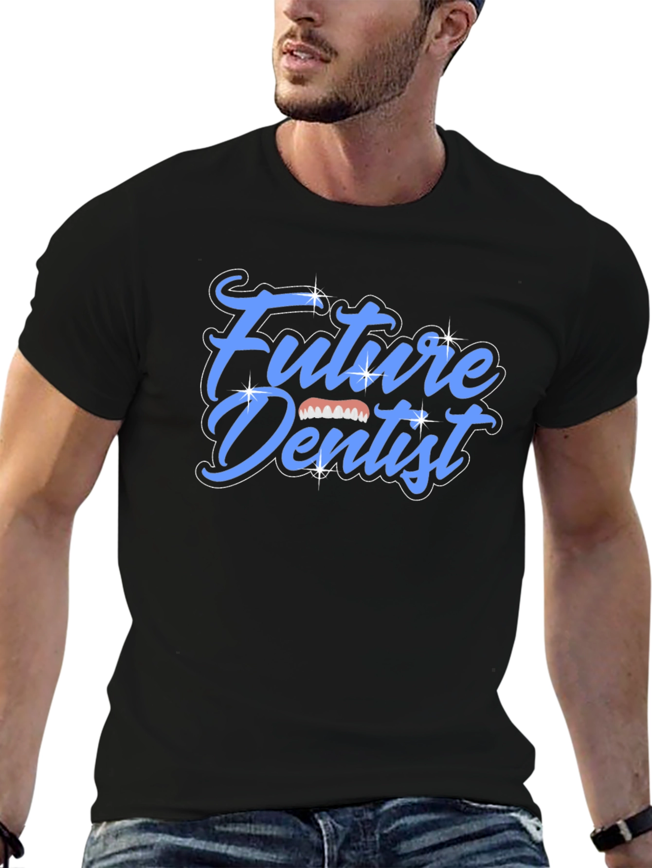 Future Dentist Graphic Tee - Black