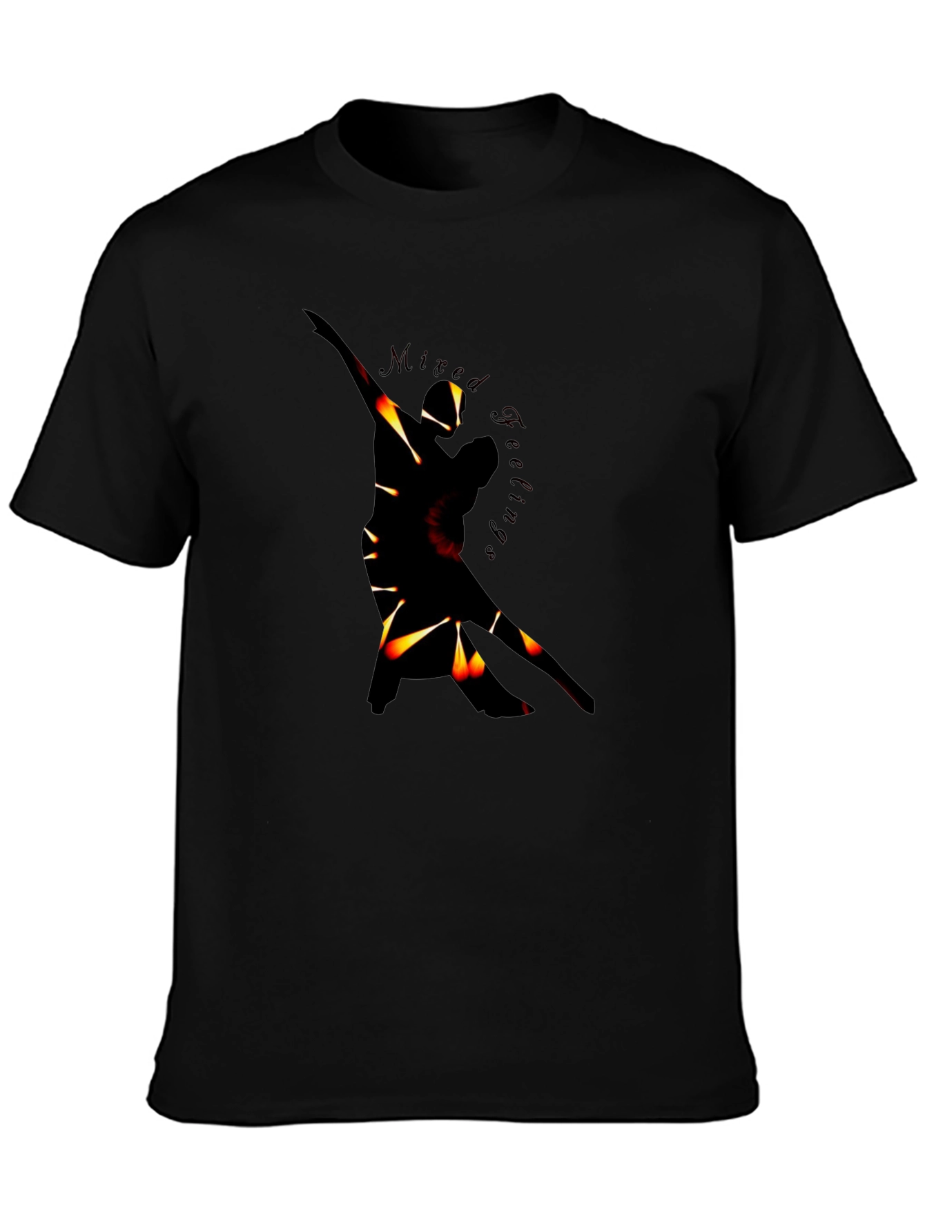 Mixed Feelings Graphic T-Shirt - Premium Black Tee