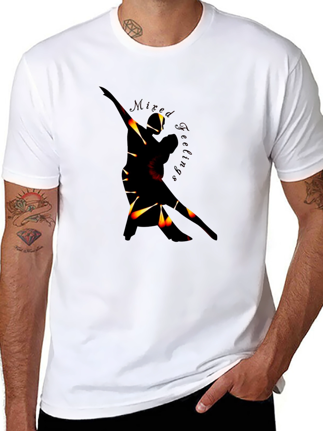 Mixed Feelings Graphic T-Shirt - Premium Black Tee