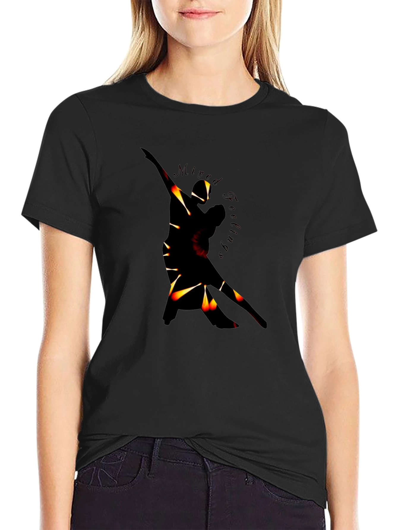 Mixed Feelings Graphic T-Shirt - Premium Black Tee