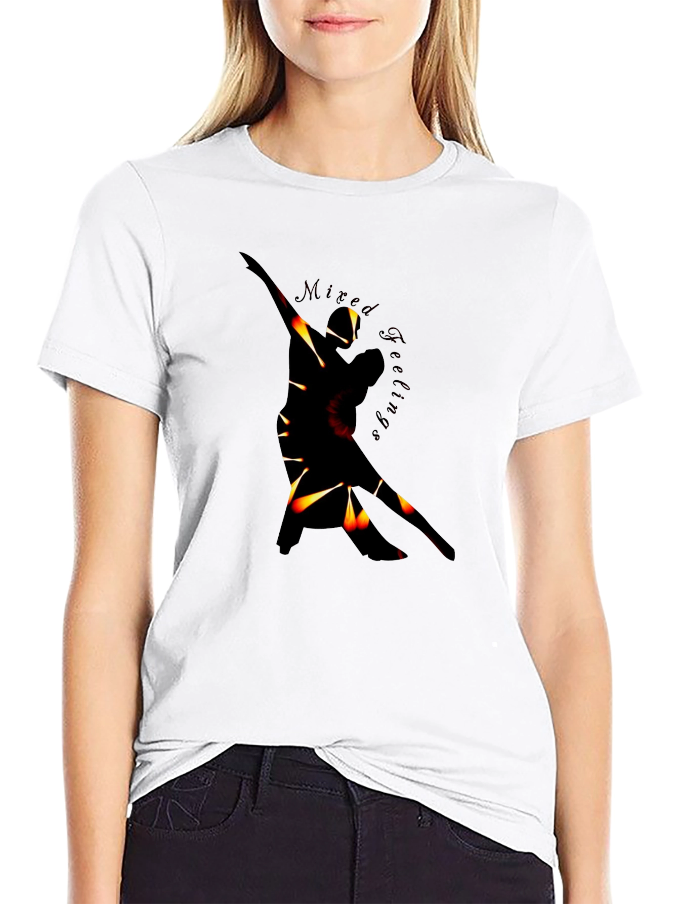 Mixed Feelings Graphic T-Shirt - Premium Black Tee