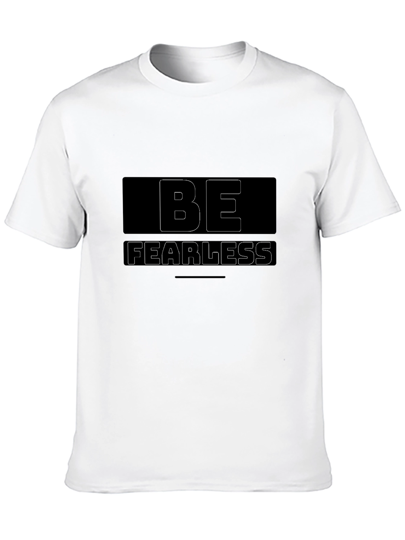 Be Fearless Graphic Black T-Shirt
