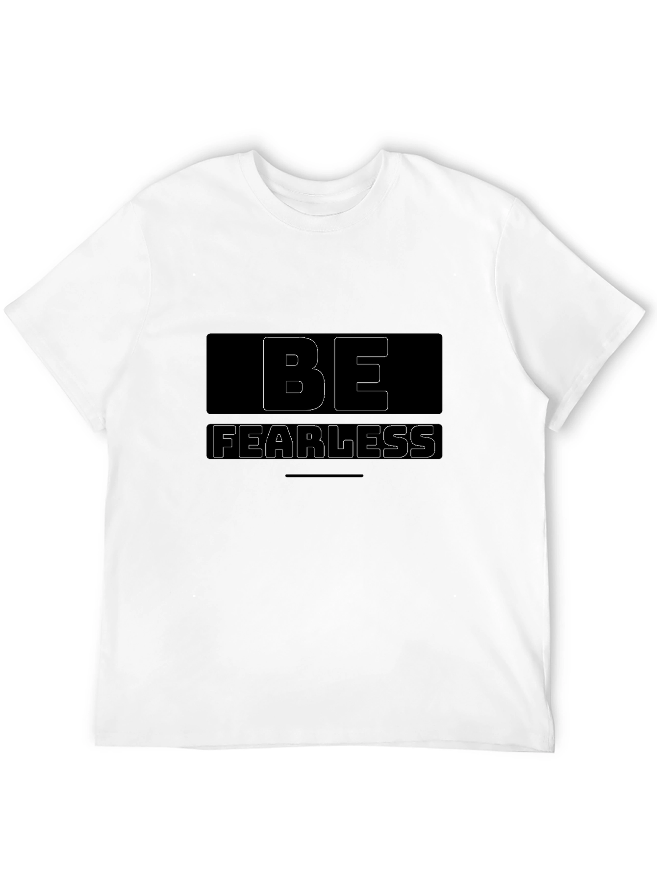 Be Fearless Graphic Black T-Shirt