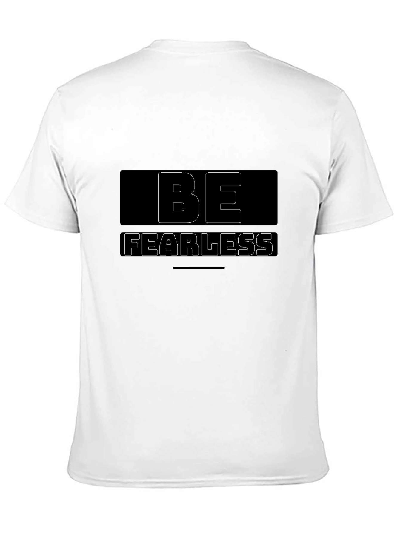 Be Fearless Graphic Black T-Shirt
