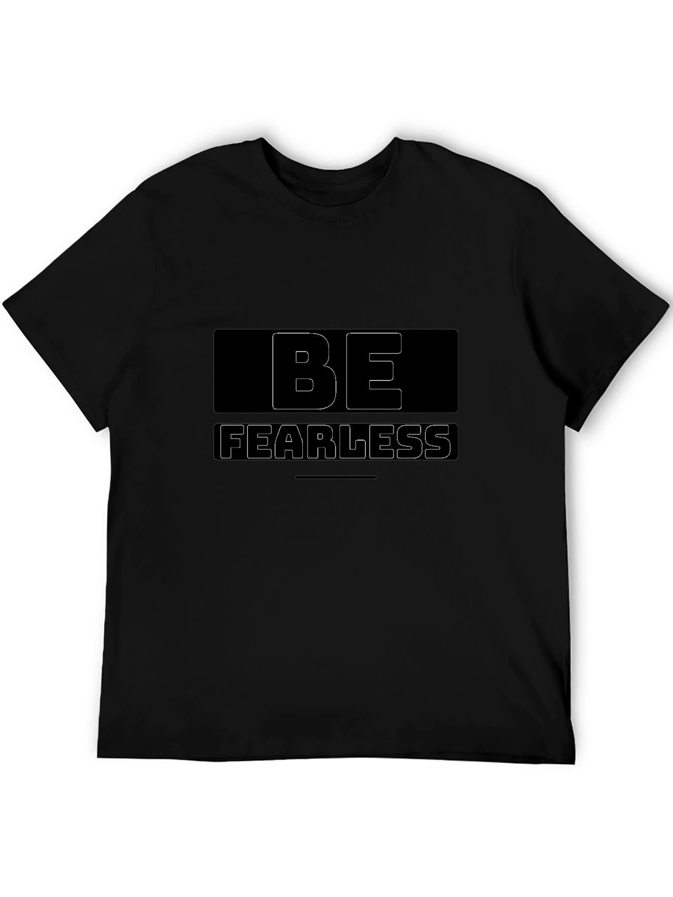 Be Fearless Graphic Black T-Shirt