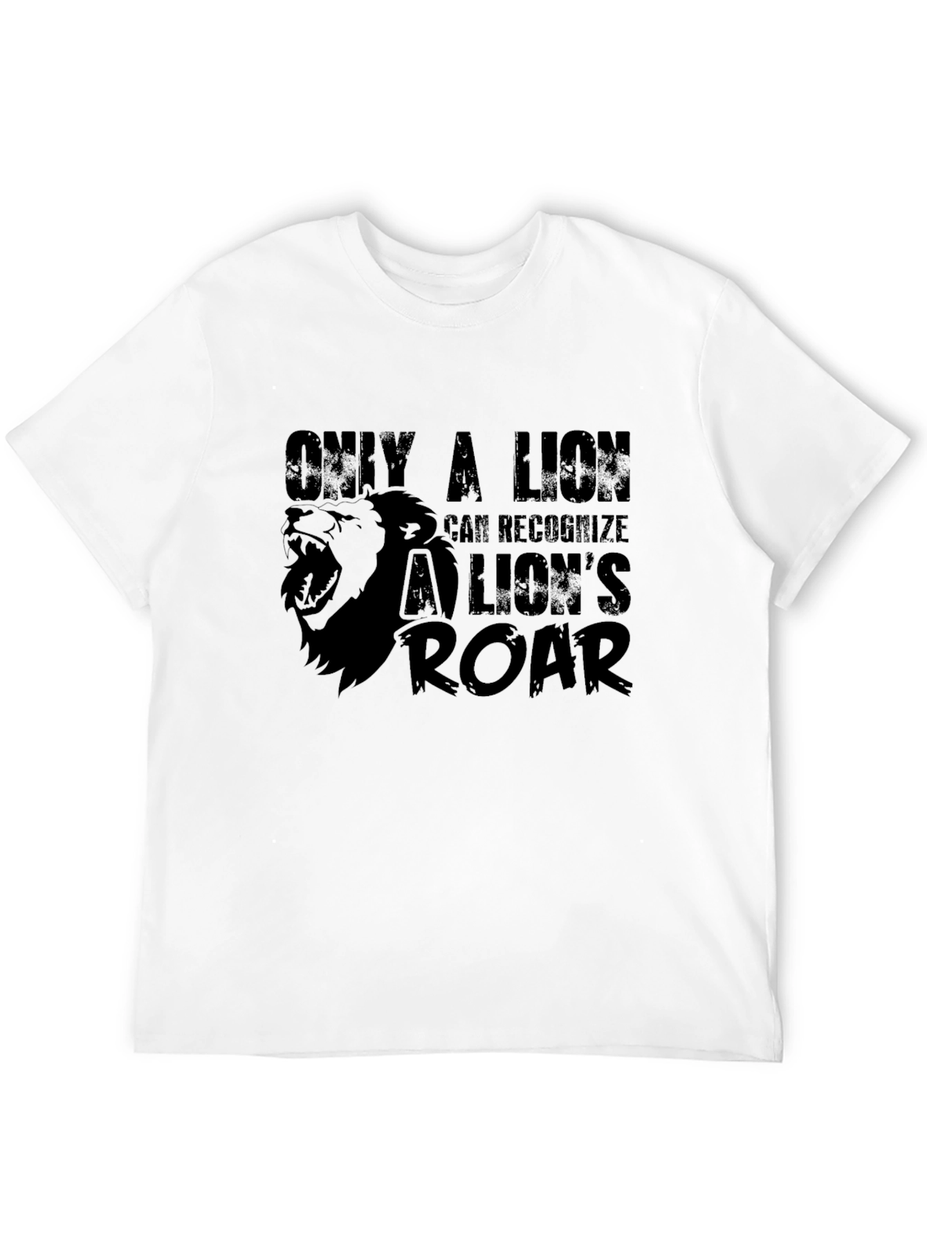 Lion Roar Graphic T-Shirt - Black