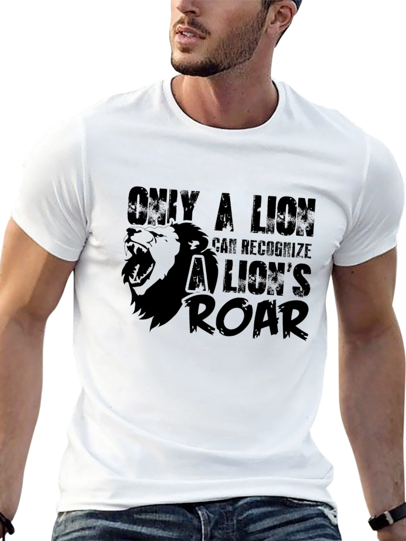 Lion Roar Graphic T-Shirt - Black