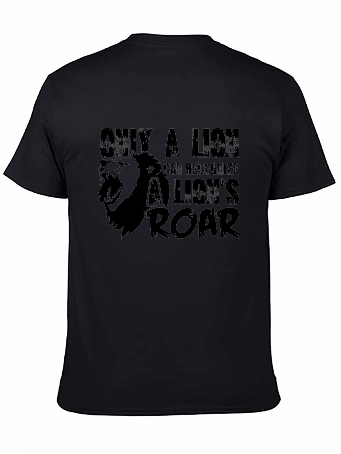 Lion Roar Graphic T-Shirt - Black