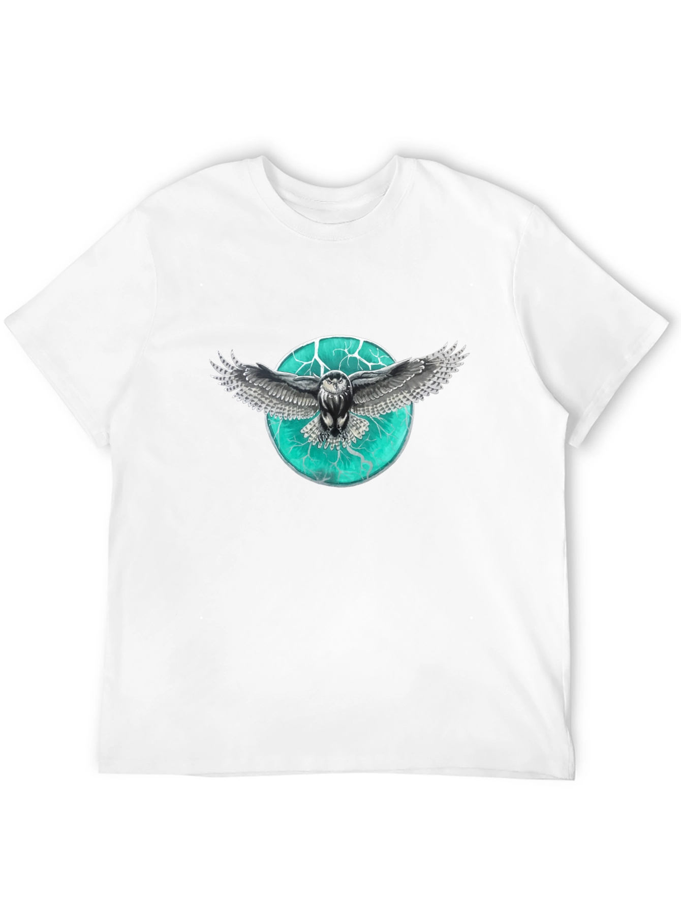 Owl Graphic Print Mens T-Shirt