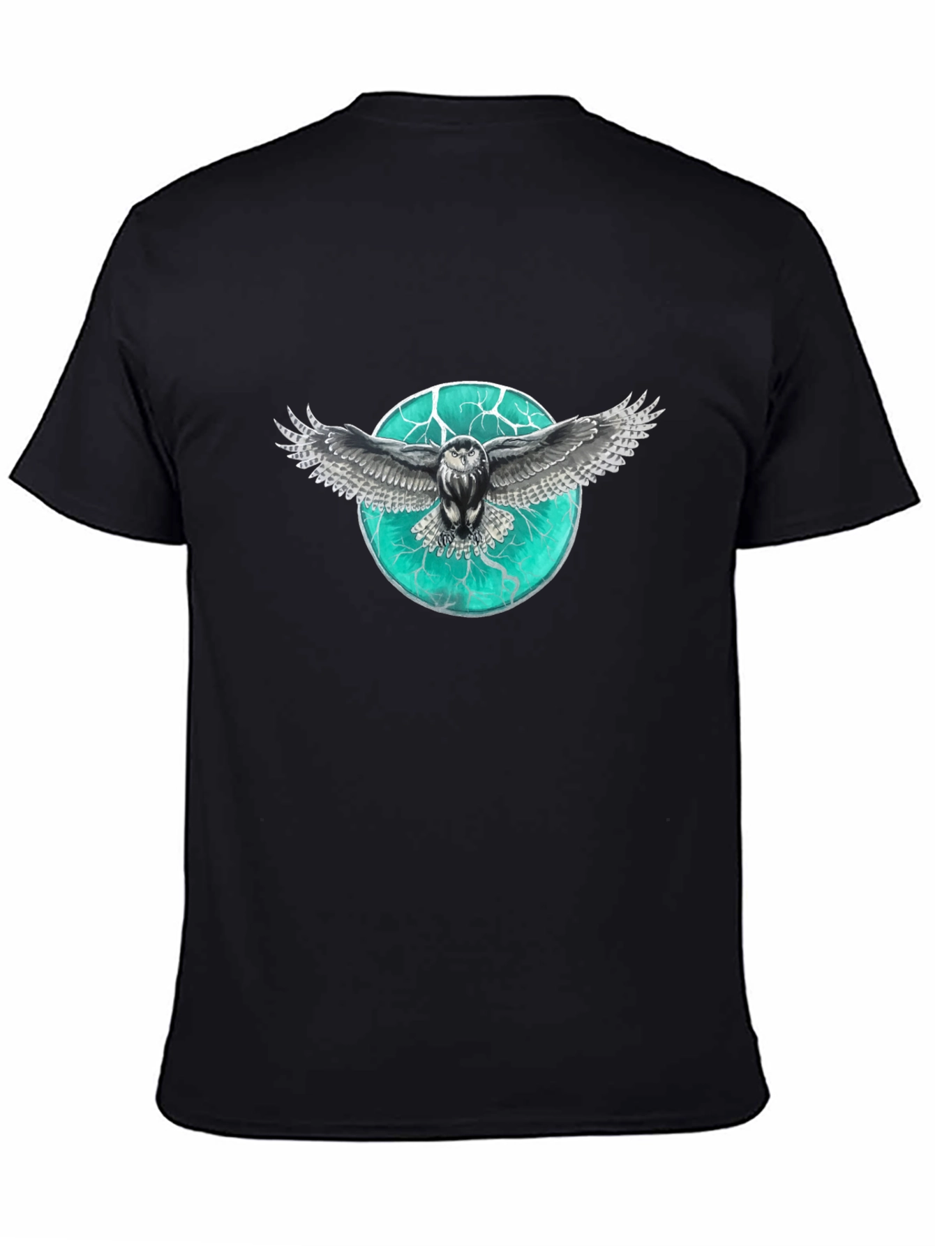Owl Graphic Print Mens T-Shirt