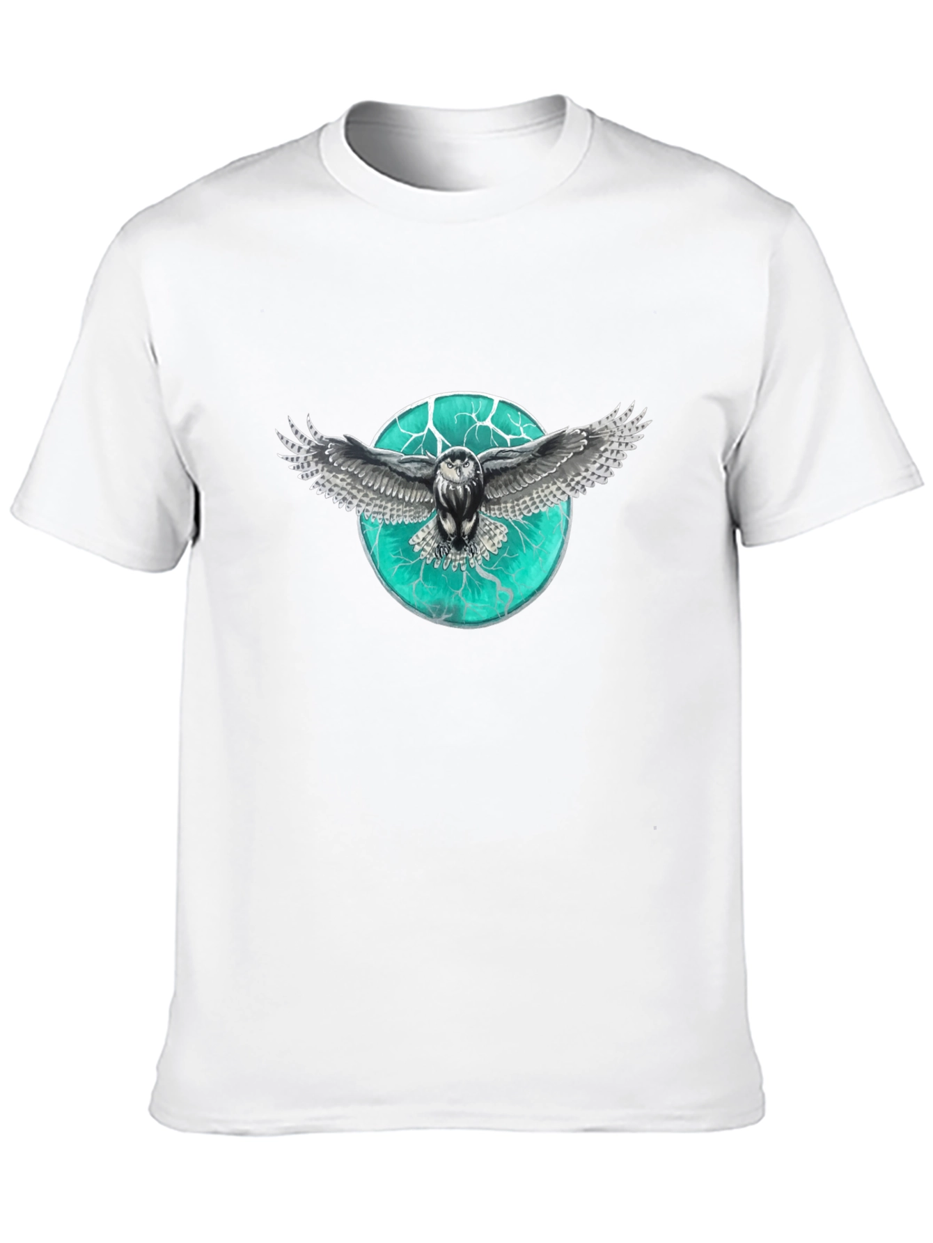 Owl Graphic Print Mens T-Shirt