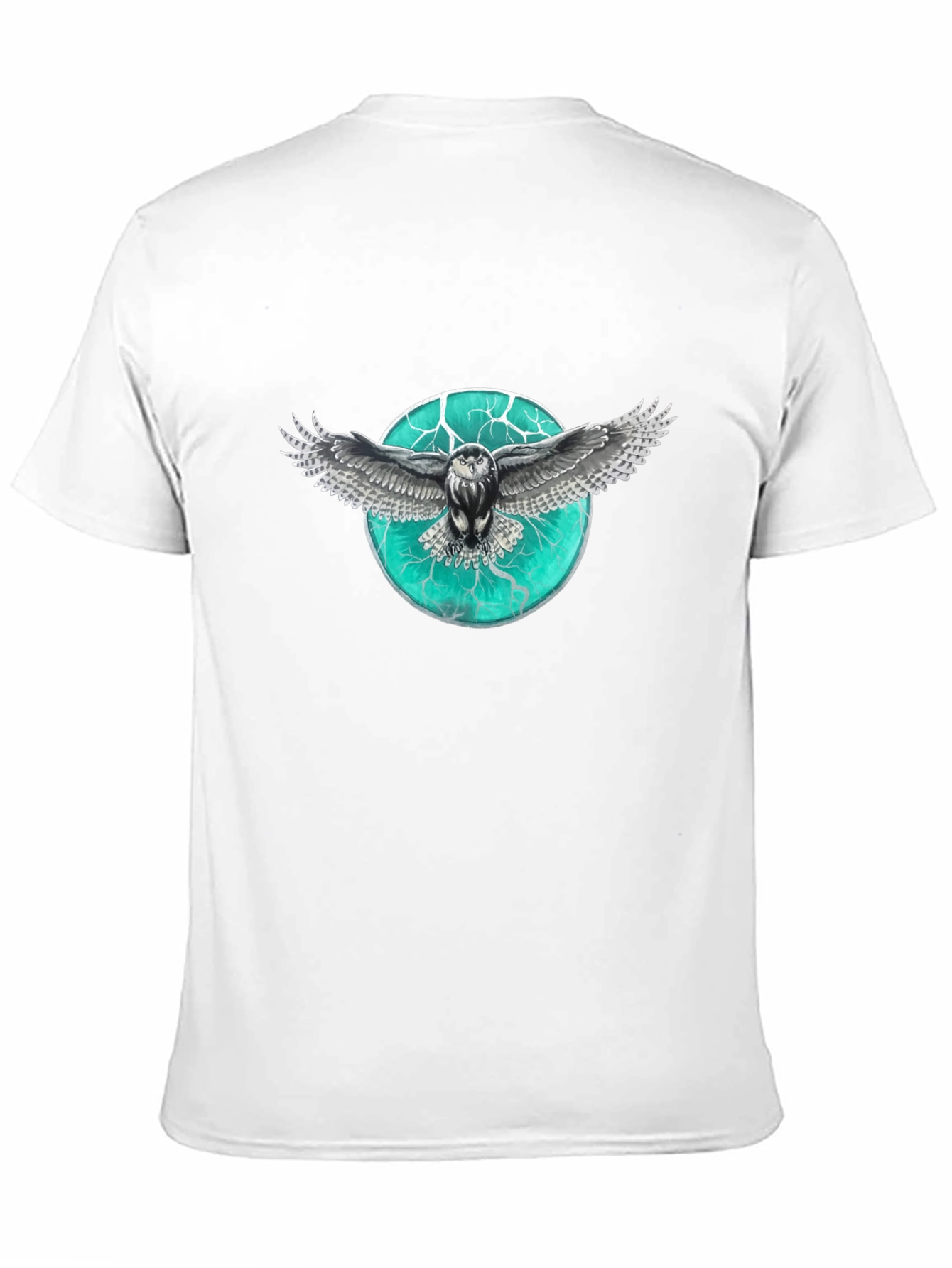 Owl Graphic Print Mens T-Shirt
