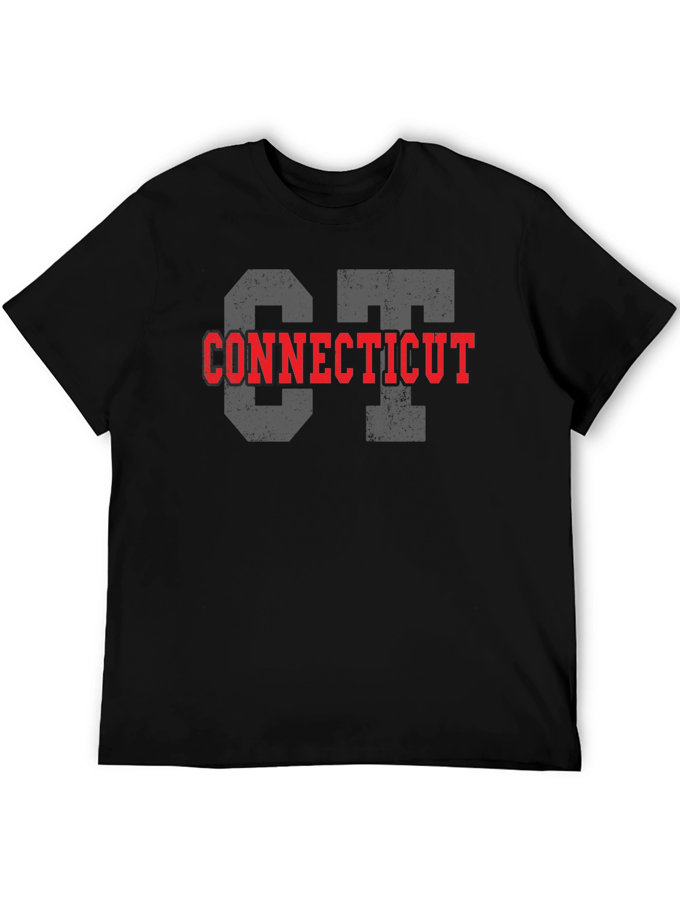 Connecticut State Tee - Black Graphic T-Shirt