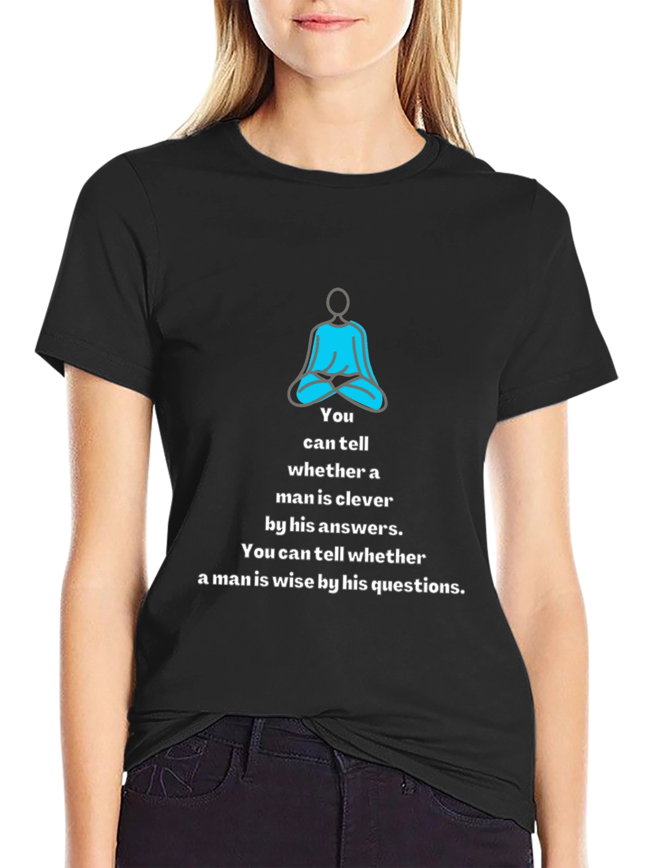 Meditative Wisdom Tee: Clever & Wise Mens T-Shirt