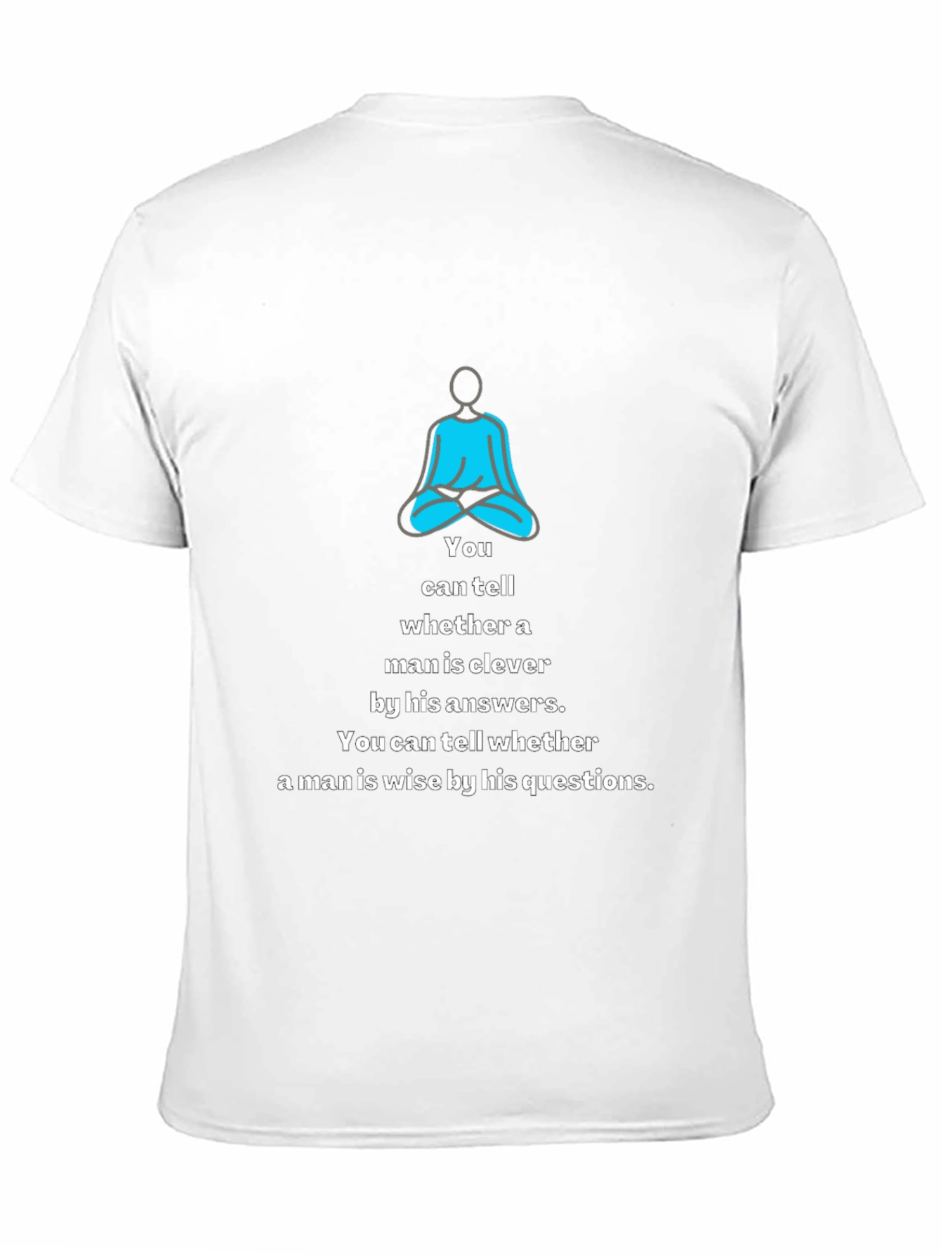Meditative Wisdom Tee: Clever & Wise Mens T-Shirt