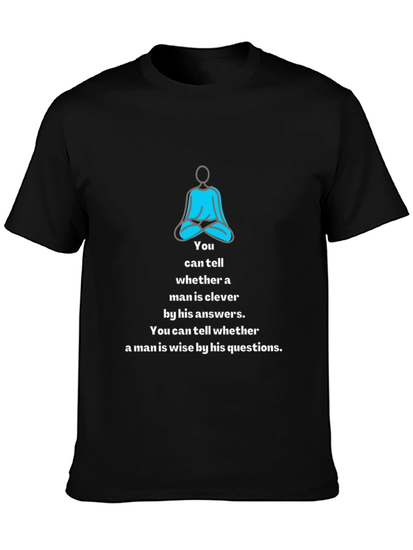 Meditative Wisdom Tee: Clever & Wise Mens T-Shirt