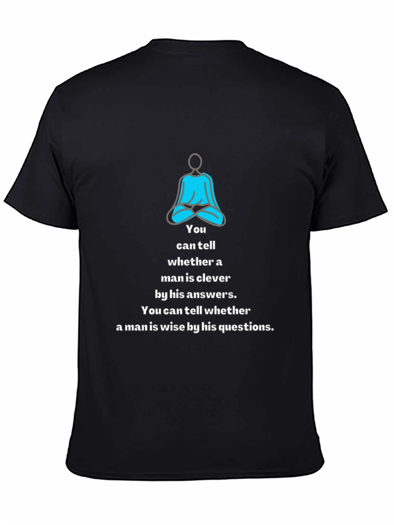 Meditative Wisdom Tee: Clever & Wise Mens T-Shirt