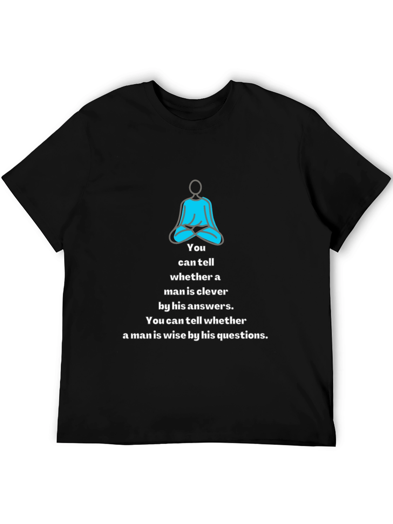 Meditative Wisdom Tee: Clever & Wise Mens T-Shirt