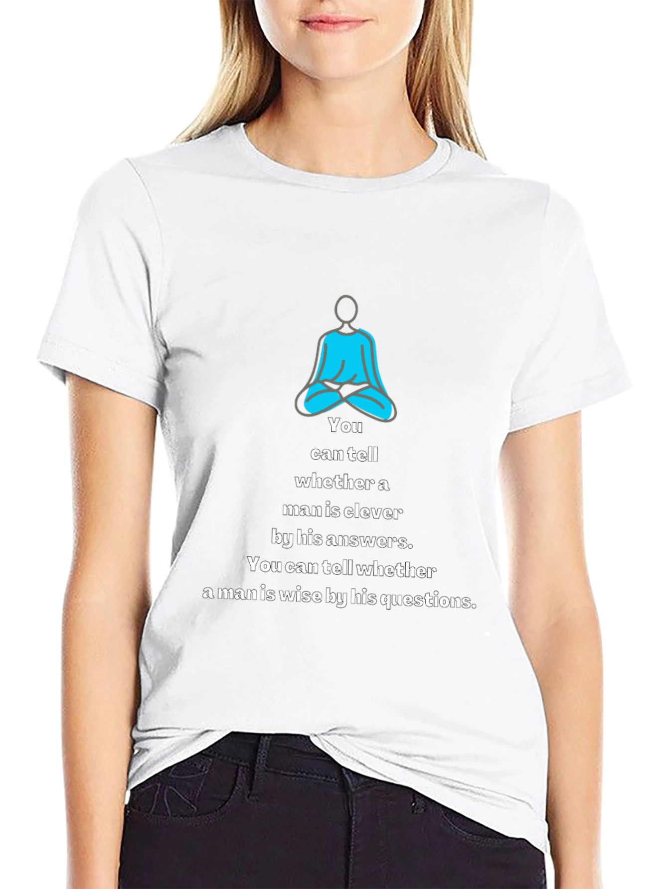 Meditative Wisdom Tee: Clever & Wise Mens T-Shirt