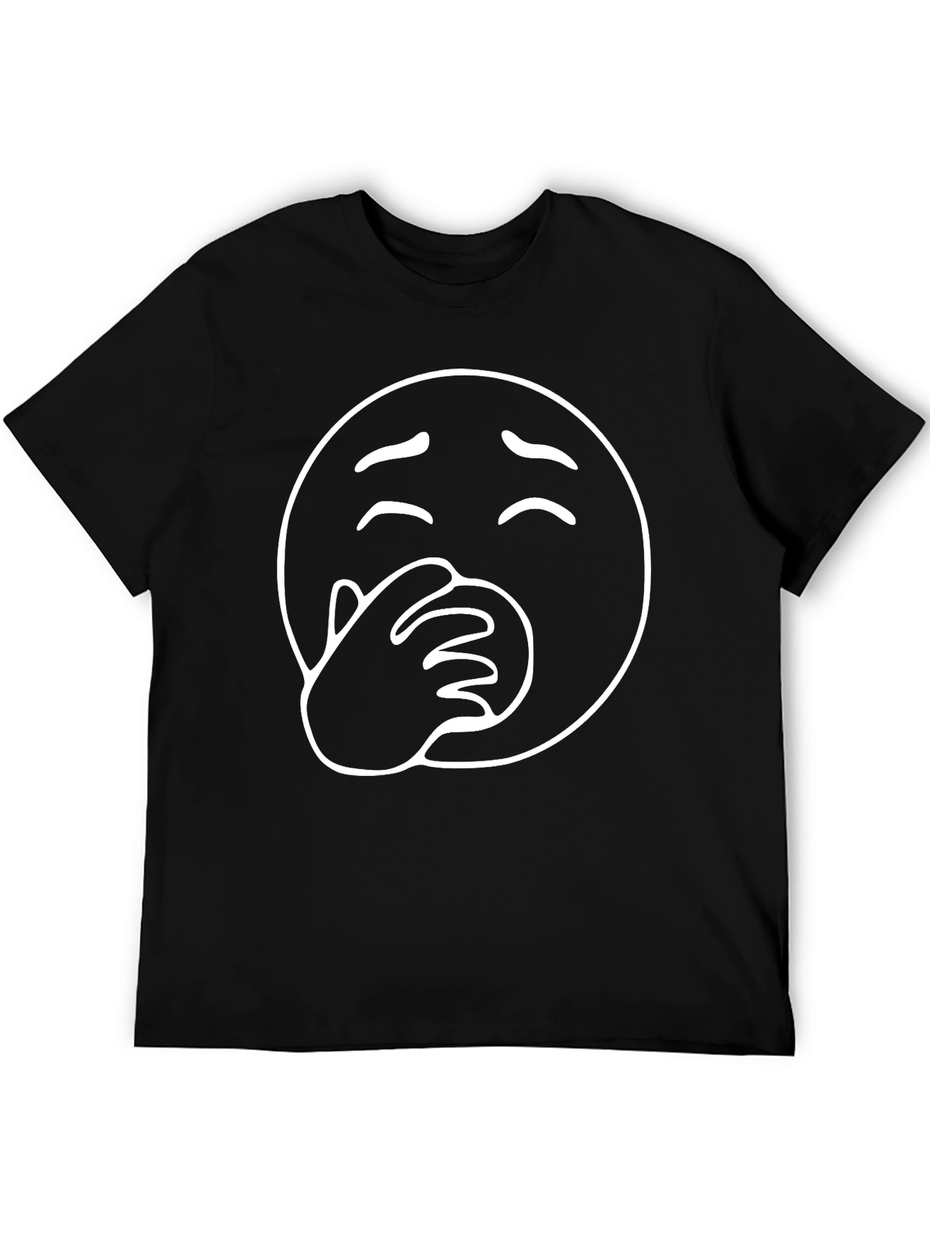 Laughing Emoji Black Graphic Tee