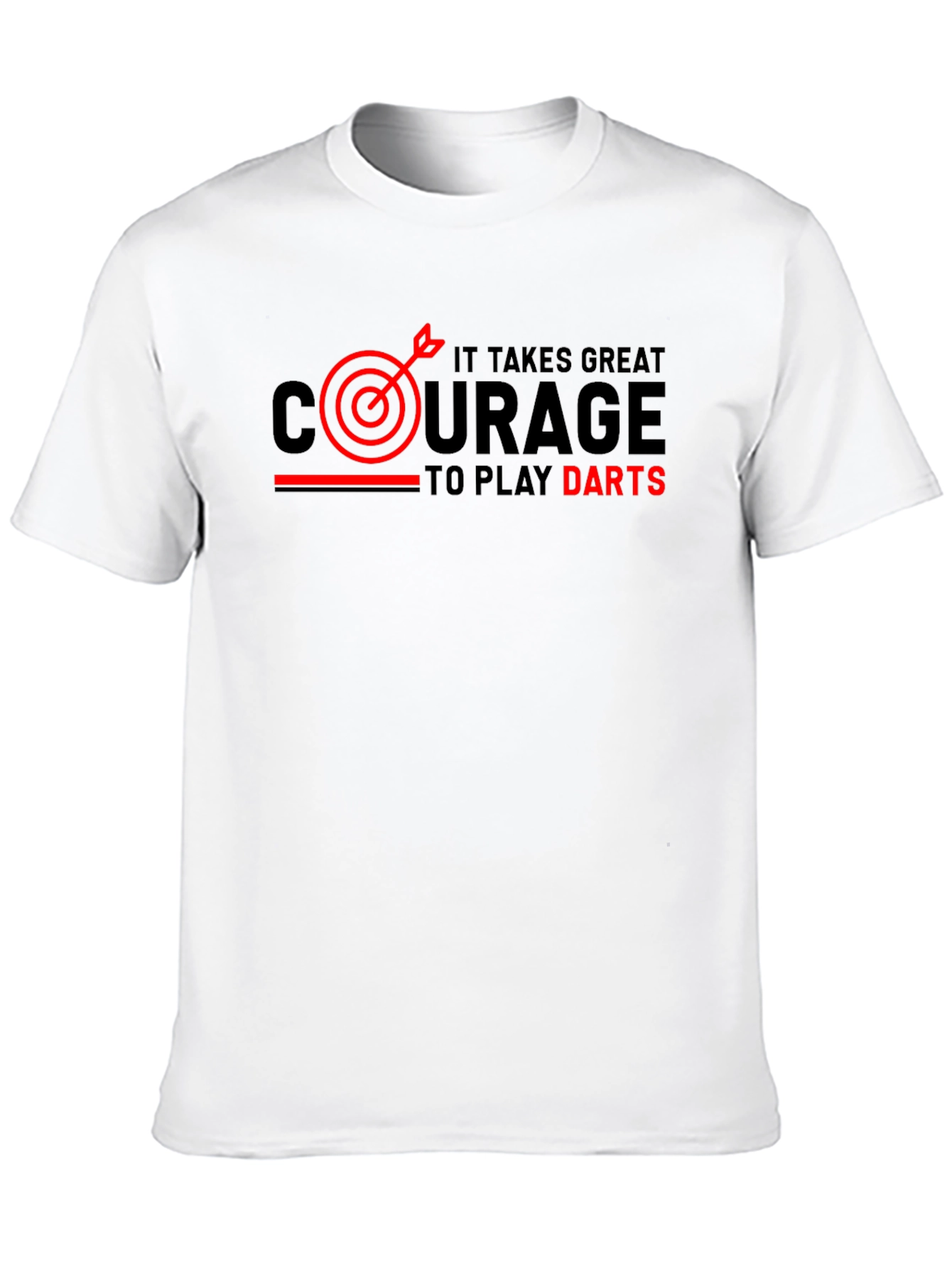 Courage to Play Darts Graphic Tee