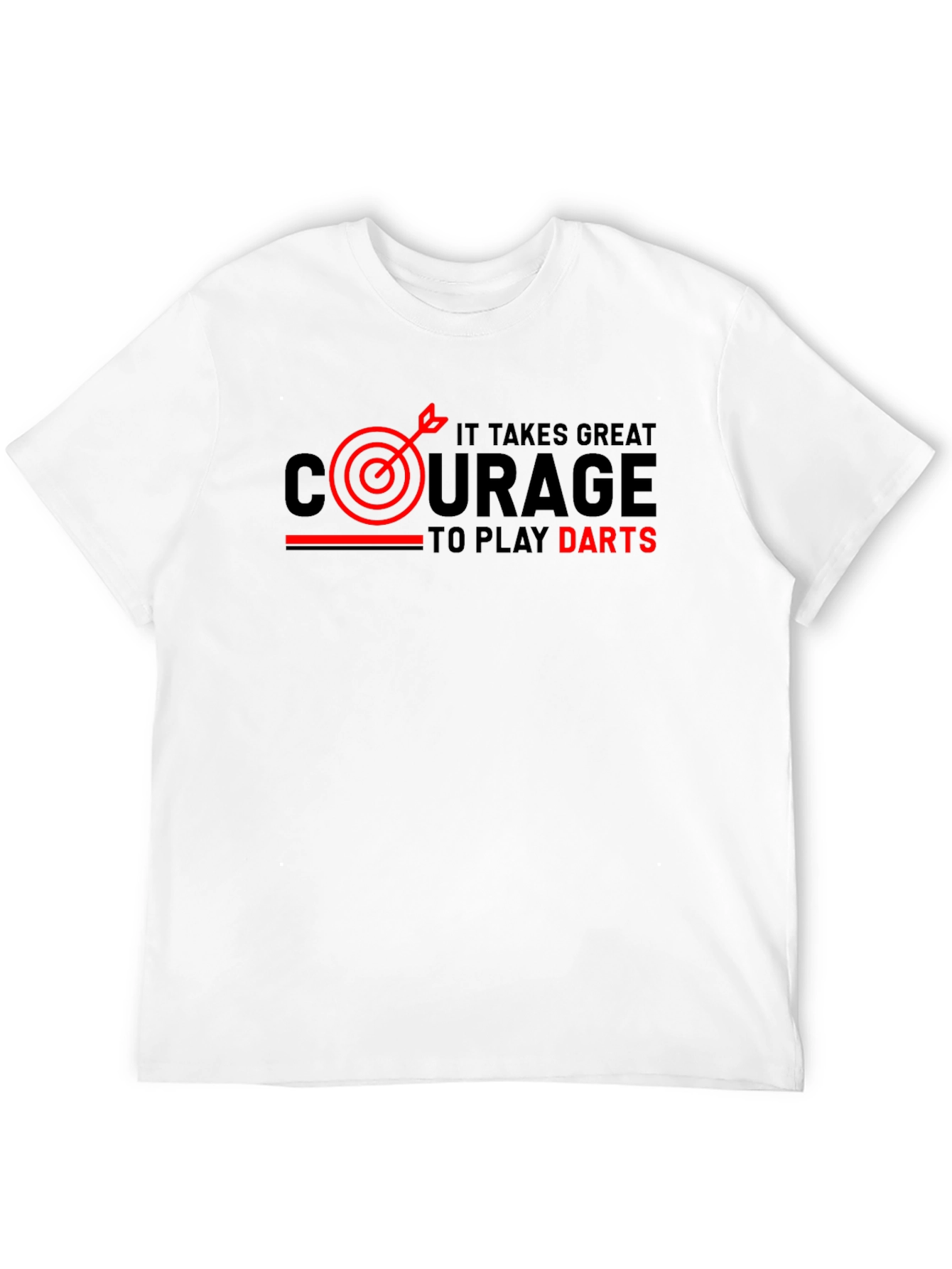 Courage to Play Darts Graphic Tee