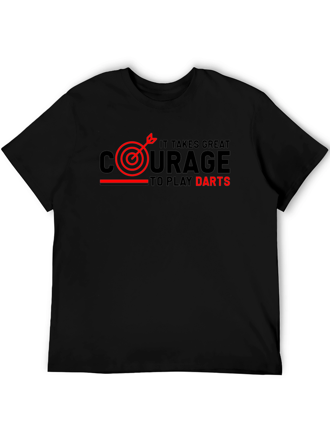 Courage to Play Darts Graphic Tee
