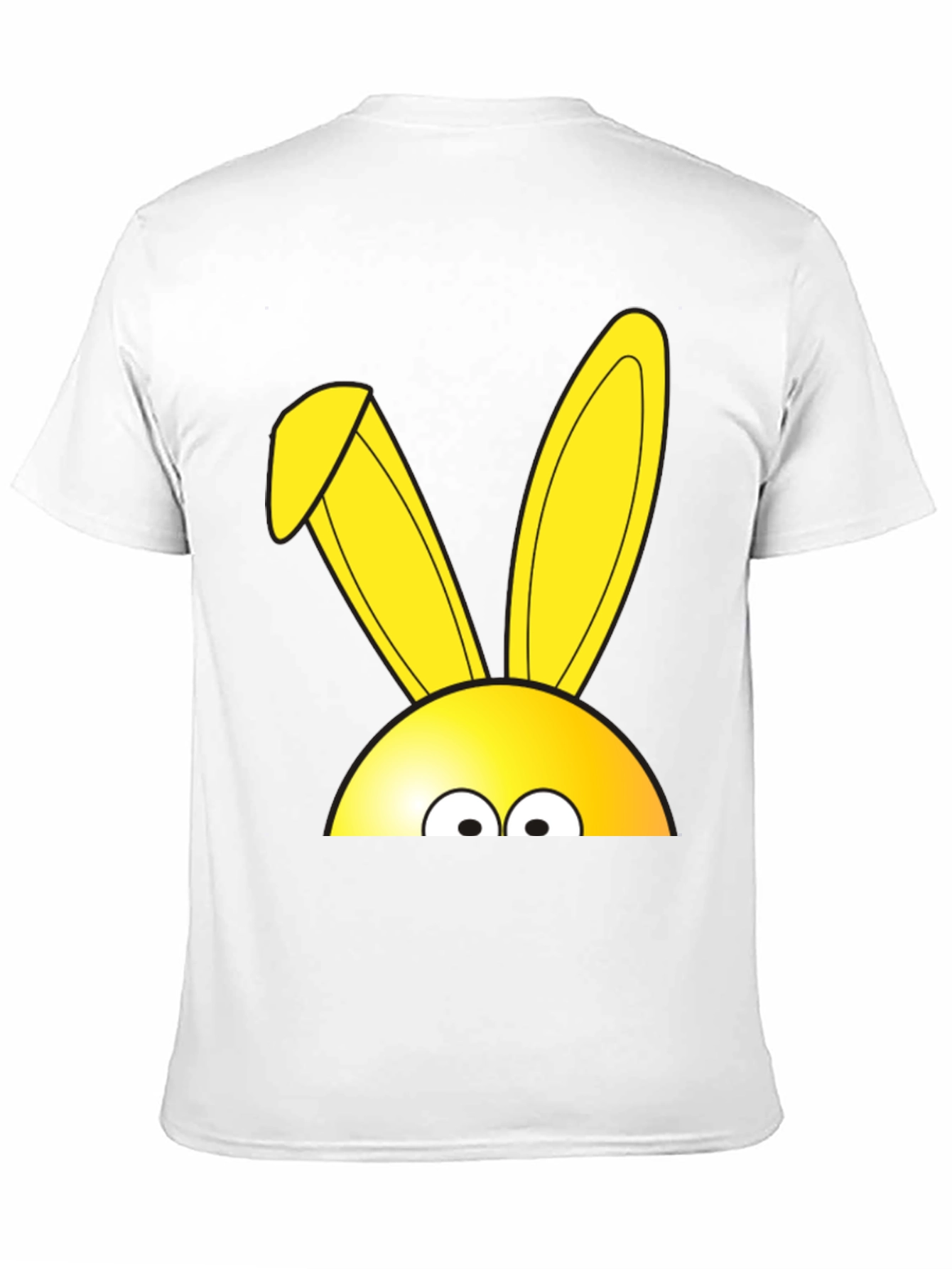 Easter Bunny Peeking T-Shirt - Black