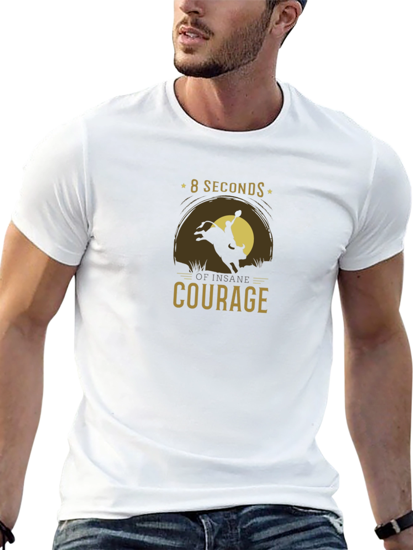 8 Seconds of Insane Courage Graphic Tee