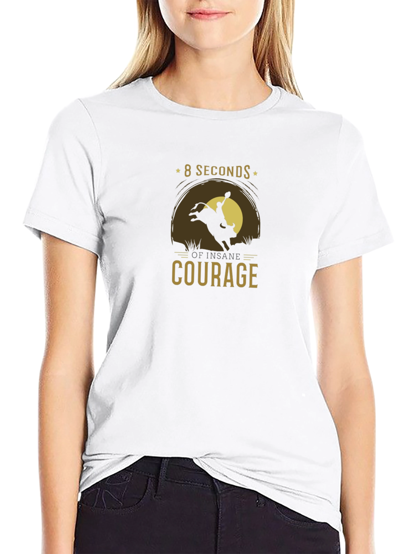 8 Seconds of Insane Courage Graphic Tee
