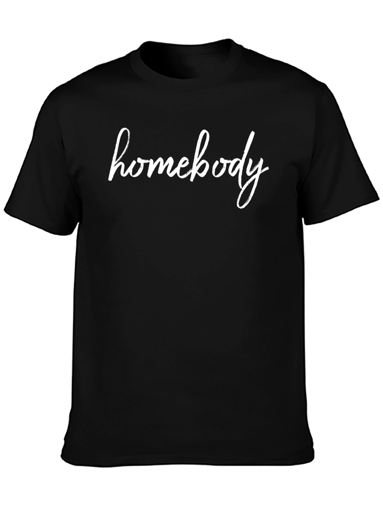 Homebody Graphic Tee - Black Casual T-Shirt